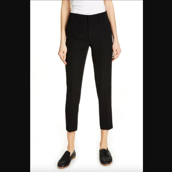 Vince Black Soft Tailored Ankle Trousers 8 - Picture 4 of 8